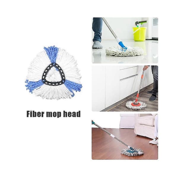 Ersättningstillbehör Lämpliga För O- Svängbar Triangulär Mopp Mikrofiber Rengöringsmoppduk