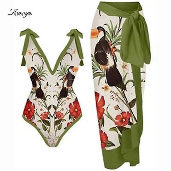 2023 Naisten Uimapuku Bikini Uimapuku Toppi Mekko Setti Kukkaprintti Naisten Uimapuku Kaksiosainen Puku Muoti Nainen Uima-asut Y16Myna suit S