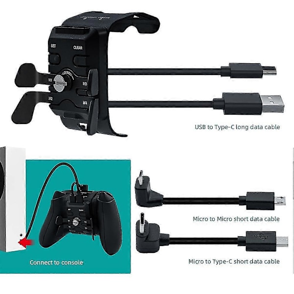 Kontroller Bakknapp Feste Adapter Paddler Trigger For /x/series S/series X Kontroller Spill