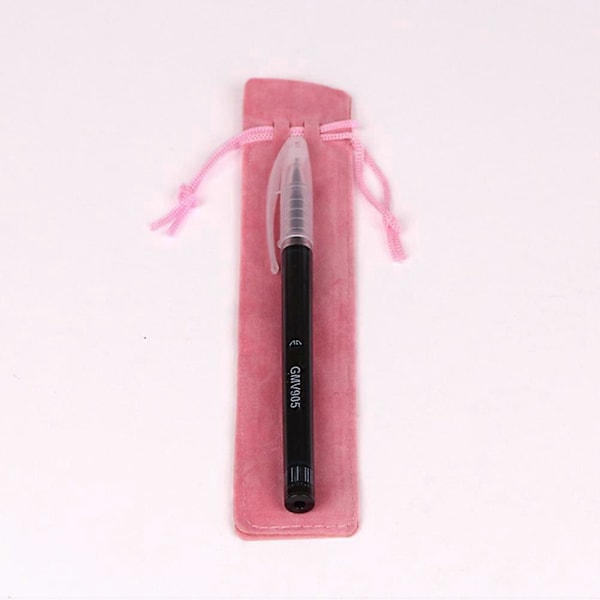 25 stk. dobbeltsidet flannelsnorpose Pen Etui Holder Vaskbar Gave Blyantpose Opbevaringspose Børsteholder