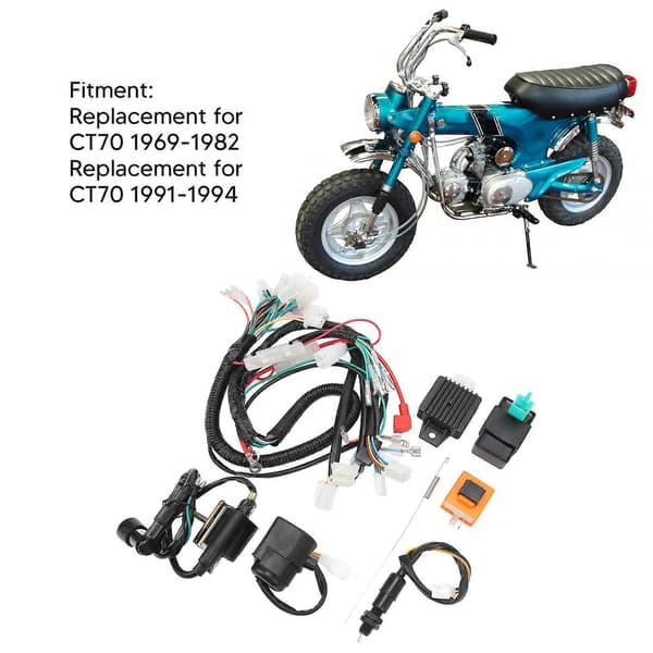 12V Motor Starter Ledningsnet Kit Høj Ydeevne Stabil Robust Motor Starter Ledningsnet Kit Erstatning for CT70