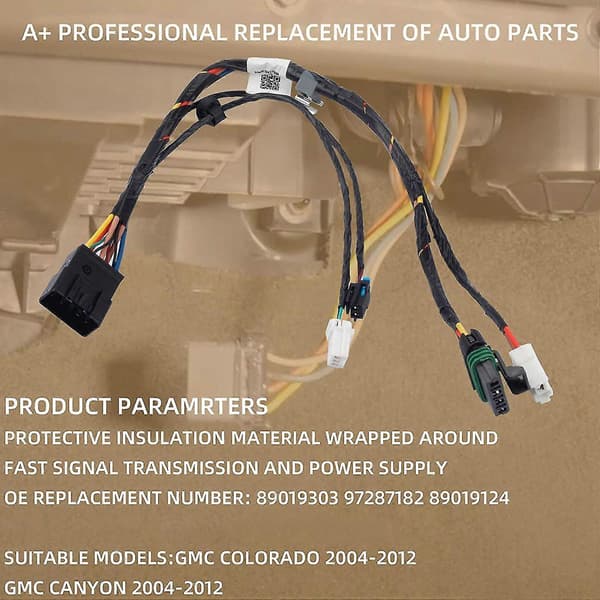 A/C Varmeblæser Motor Ledningsnet Til 2004-2012 Erstatter 89019303 89019124 97287182