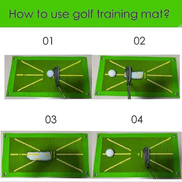 Golfmatta, Premium Golfslagmata med 3 Bollar, Divot Daddy Pro Golf