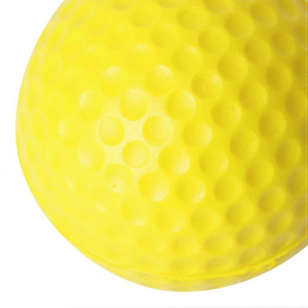 20 stk. Gule bløde elastiske indendørs trænings-PU-golfbolde