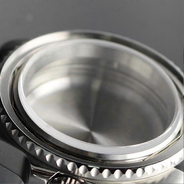 40mm Rostfritt Stål Klockboett Safirglas Delar Passar Nh35a Nh36a Urverk Utan Datumfönster Soli