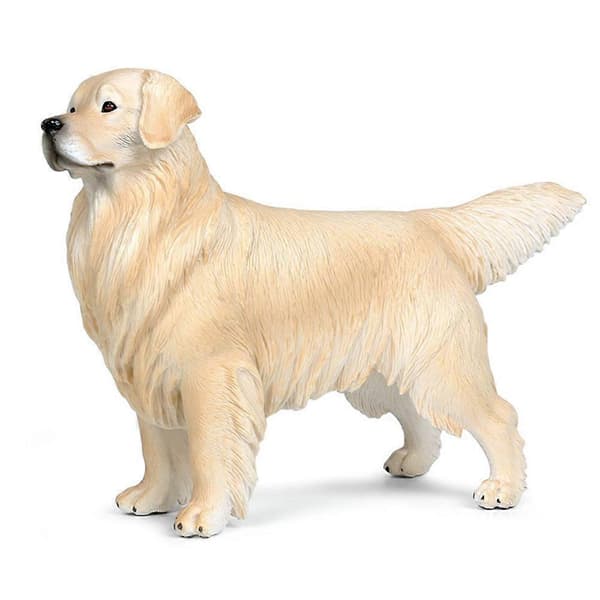 Simulering Djur Hund Modell Leksak Barn Present Golden Retriever Prydnad