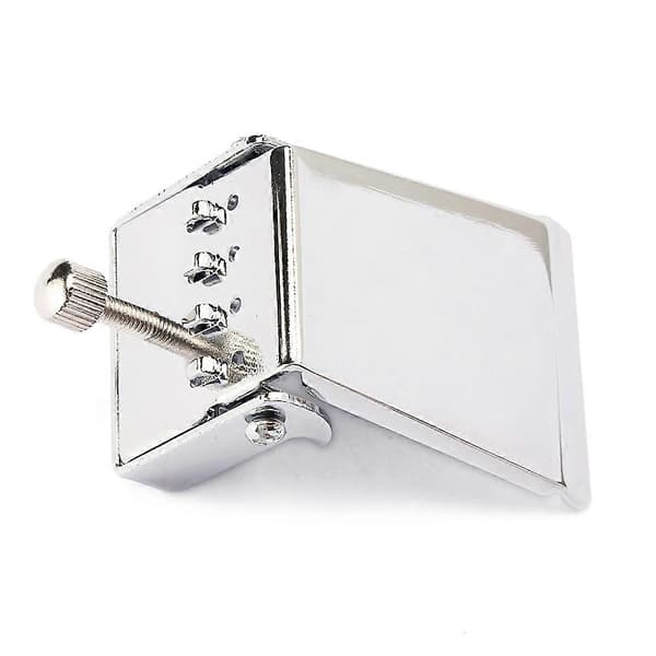 4-strängs stallstycke broplatta för banjo, reservdelar gitarr DIY för förbättrad ton (silver)