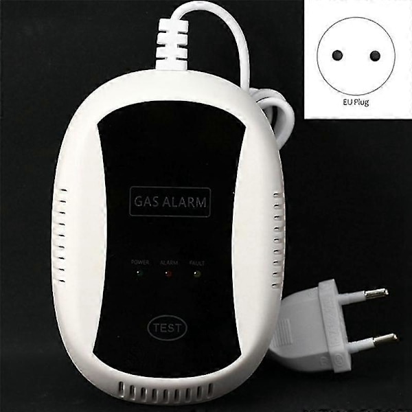 Trådlös naturgasdetektor Högkänslig 80db Varning 433mhz Säkerhetssystem Gasläckagesensor Eu