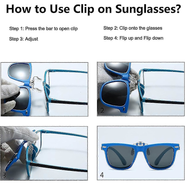 Clip-on solbriller for barn, polariserte, clip-on solbriller for barn og junior over reseptbelagte briller, UV-beskyttelse, flip-up solbriller for gutter og jenter