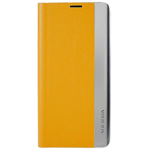 För Samsung S21 Fe Fjärde Generationens Ställ Läderfodral Yellow Style C Samsung Galaxy S21 FE