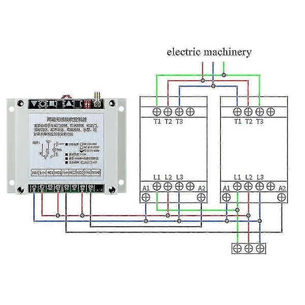 Ac220v~380v Trådlös Fjärrkontroll Strömbrytare Relä Rf Sändare 315/433mhz
