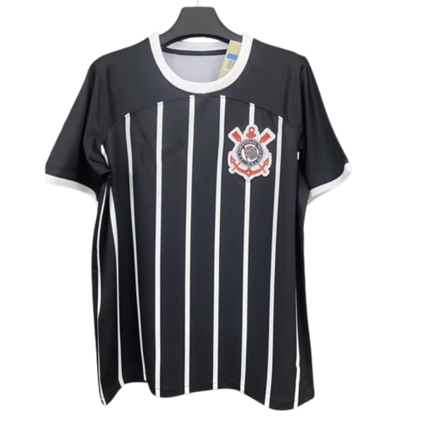 23-24 Corinthians svart anpassad jersey träningsdräkt kortärmad jersey T-shirt Ferdinand NO.5 XXL
