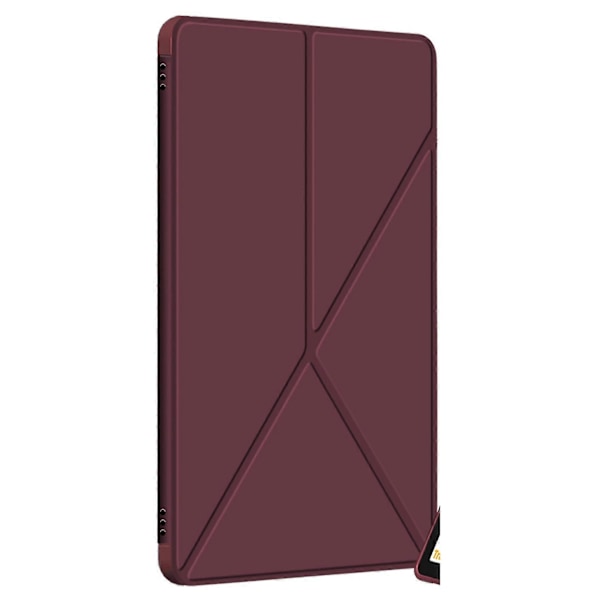 For /fire Hd 10plus Gen 11 (2021-utgave) Flip PU-skinn deksel, 251x171x14mm (rødvin)