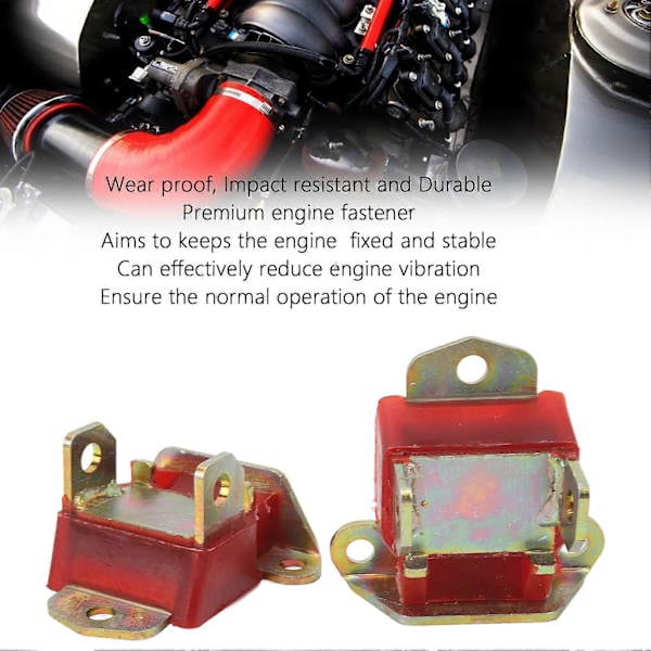 2 st Motorfäste 3990914 3960768 Polyuretan Galvaniserat Stål Ersättning för Chevy LS1 LS2 LSX LQ9 SBC BBC
