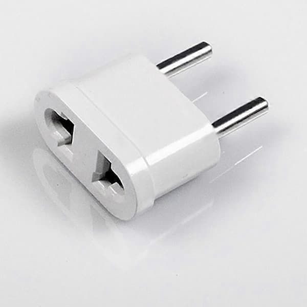 US USA til EU Euro Europa AC Strømplugg Reiseadapter Lader Socket Converter