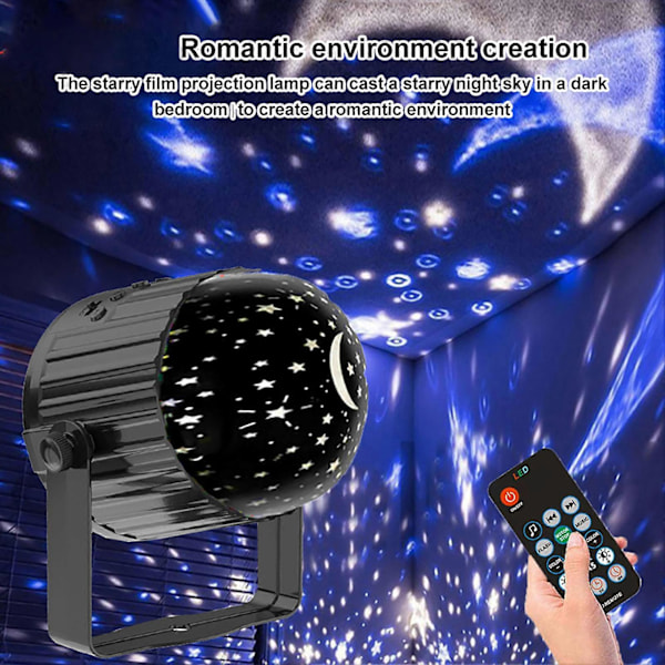 Stjernehimmel Projektor Lampe Høj Farvegengivelsesindeks Intelligent Kontrol Let at Bruge LED Projektor Natlampe