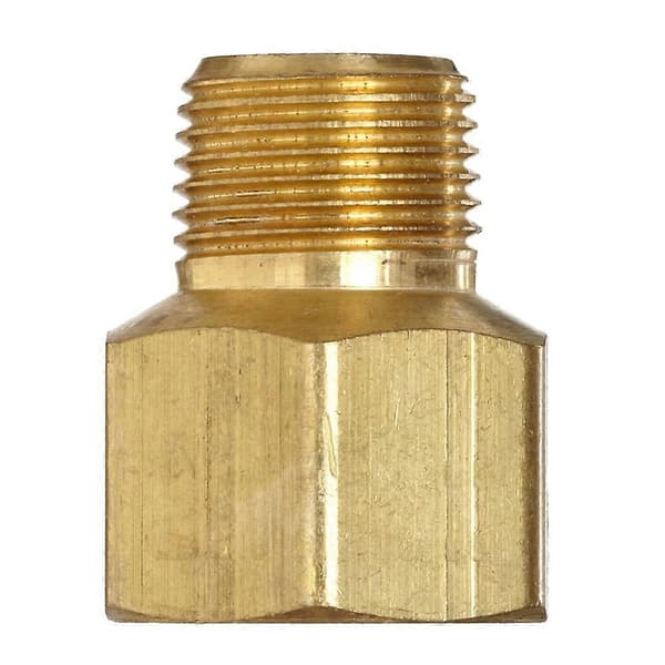 Metal Messing 3/8 tommer Han til 1/2 tomme Hun Rørfitting Adapter Skrueforbindelse