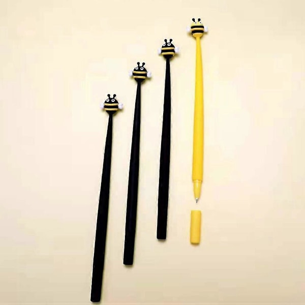 4 STK Silikone Skrivepenne Bi-form Design Penne Studenter Skrivepenne Kontorartikler