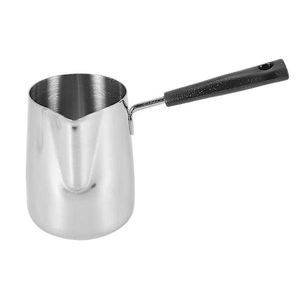 Smör- och kaffevärmare i rostfritt stål, turkisk kaffekanna, mini smältkastrull och mjölkkanna