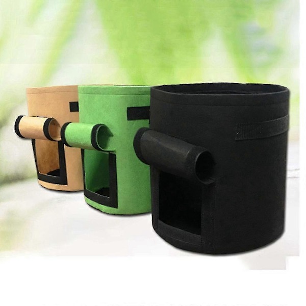 2 stk. Filt Planteposer 10 Gallon Nonwoven Stof Have Kartoffelpotte Drivhus Grøntsagsdyrkning
