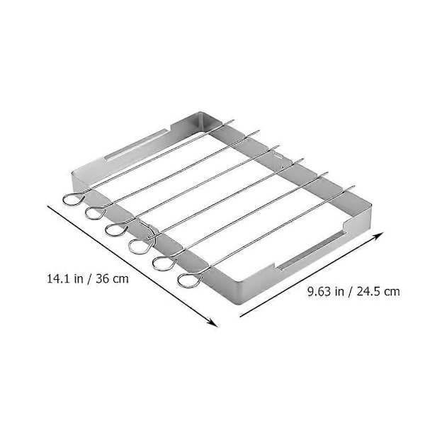 1 set Hållbart Användbart Grill Rostfritt Stål Barbecue Rack för Utomhusbruk