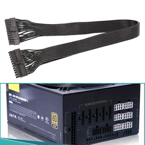 Til 24-pin Modulært Kabel 24-pin Psu Fladt Kabel