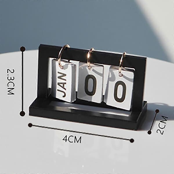 Mini Kalender Model Til Ob11 Blythe Dukkehus Møbler, Sort Valnød