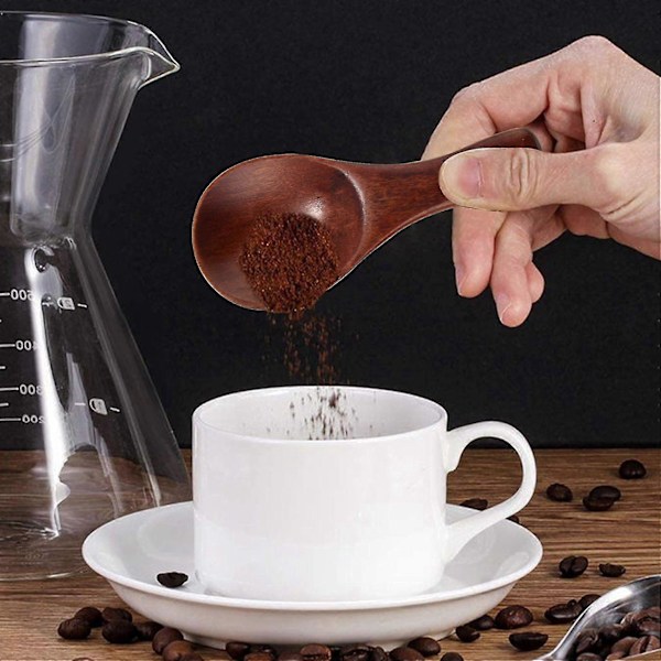 20 stycken små träskedar Mini kryddor Socker Säsong Salt Honung Tesked Kaffe Te Marmelad Mu