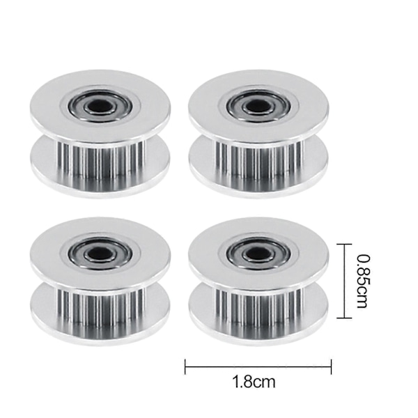 4st GT2 Timing Pulley 6mm Bredd 16/20 Tänder 3 Hål Aluminium Timing Belt Synkron Hjul 3D Skrivare Delar Tillbehör