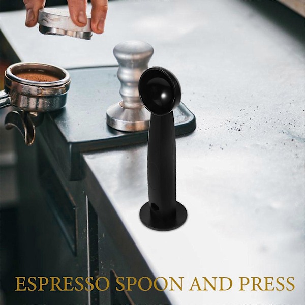 Coffer Tamper 2 I 1 Presseverktøy Multifunksjonell Espresso Tamper Coffer Skje