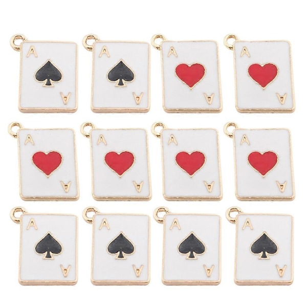 20 st Pokerform Hänge Berlocker Smyckestillverkning Hängen DIY Smyckeshängen