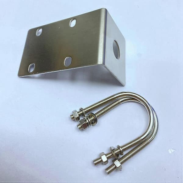 2 stk. Antenne Fast Brakett For Bilradio Transceiver Balkongholder Feste Klips Rustfritt Stål U-b