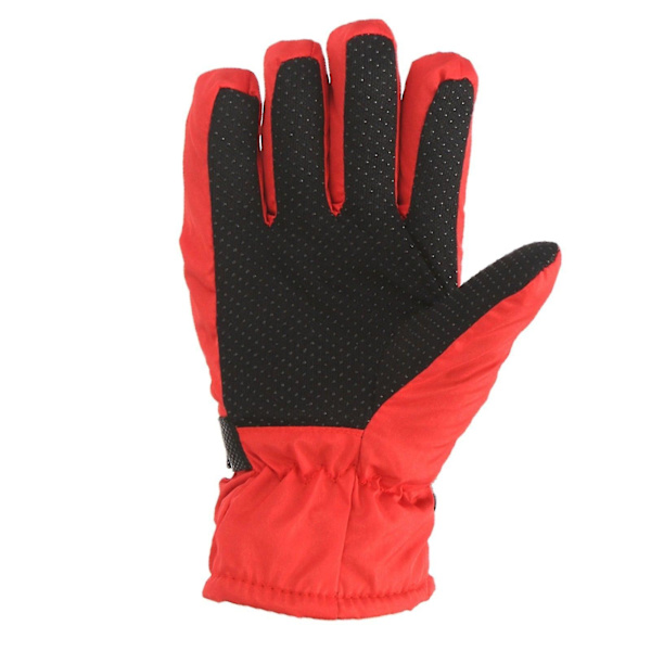 Skihansker for barn, utendørs, vinter, for gutter og jenter, snøskøyter, snowboard, vindtette, holder varmen Red  l