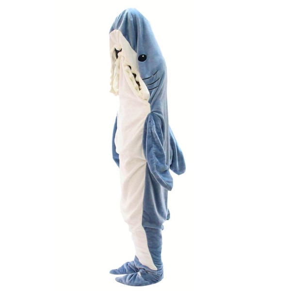 Tecknad Shark Sovsäck Pyjamas Office Nap Shark Filt XL
