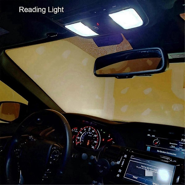 40 st 6000K Canbus T10 168 194 W5W Kupol Kennzeichen Sidomarkerings LED Lampa Vit
