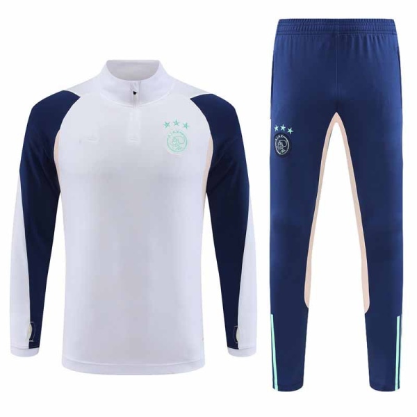 2324 Nya Ajax långärmade träningskläder för vuxna och barn white XL