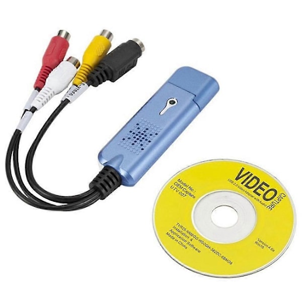 Usb 2.0 Video Capture Card Device, Vhs Vcr Tv Til Dvd Konverter For Os X Pc Windows 7 8 10