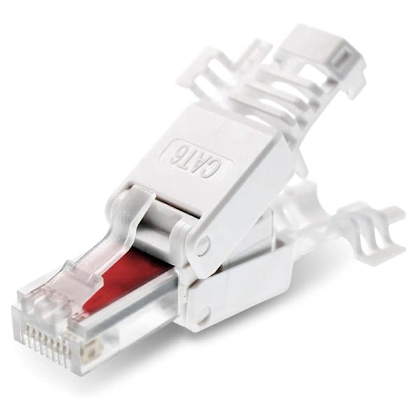 20 Netværksstik Værktøjsfri Rj45 Cat6 Lan Utp Kabelstik Uden Værktøj Cat5 Cat7 Installationskabel P