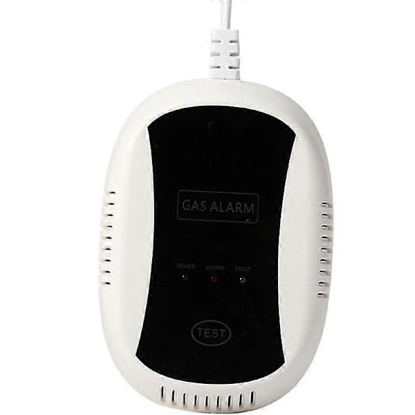 Trådlös naturgasdetektor Högkänslig 80db Varning 433mhz Säkerhetssystem Gasläckagesensor Eu