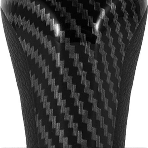Carbon Fiber 5-gears Manuel Gearknop Med LED Hvidt Baggrundslys Læder Gearstang Til E46 E90 E91