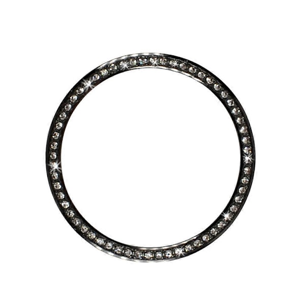 Diamantmonterad Bezel Ring Bezel Loop Skydd mot repor och kollisioner Kompatibel för Galaxy Watch (46mm, Svart)