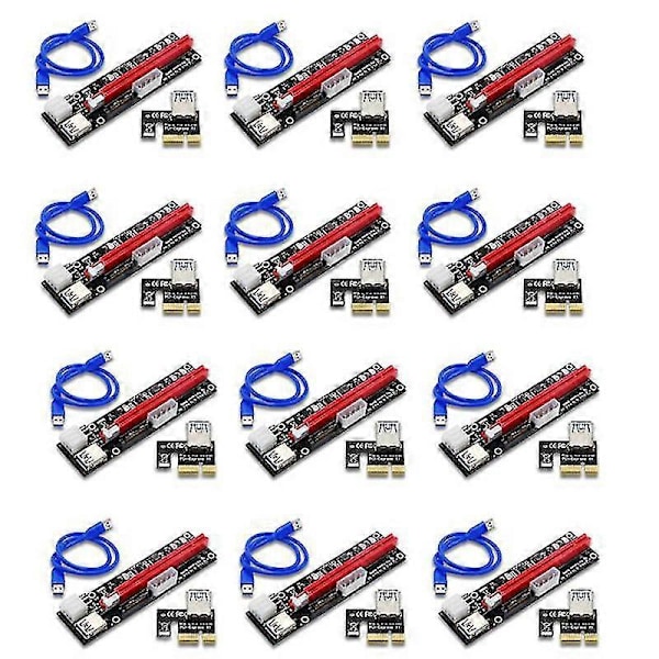 Pci-e Riser Led -kaapeli 1x - 16x Extens Etum Ed Riser -sovitin +60cb3.0 Ca