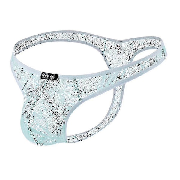 Herr Spets Enfärgad G-string Trosor Kalsonger Låg Midja Underkläder Nattkläder Blue M