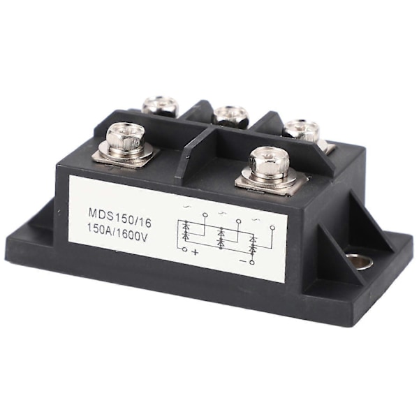 Mds150a 3-faset Diodebro-retter 150a Amp 1600v Kobber 150 Celsius 80x40x33mm Metallhus Diod