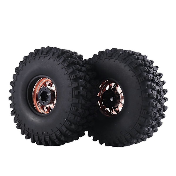 120mm Metall 1.9 Tum Beadlock Fälg Hjulnav Däck För 1/10 Rc Crawler Bil 4 Axial Scx10,1