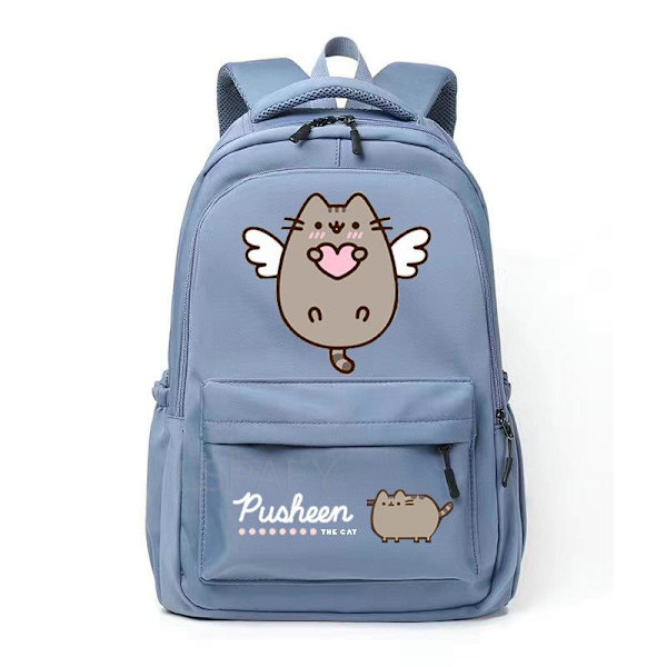 Kawaii Tjock Katt Ryggsäck Mode Canvas Ryggsäck för Kvinnor style 4