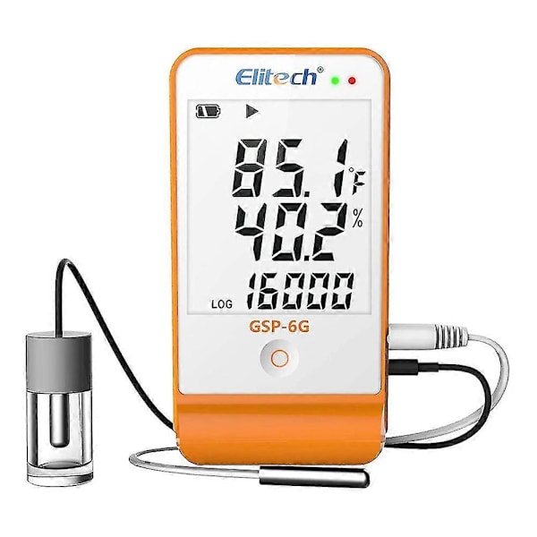 Digital Temperatur Luftfuktighet Data Kylskåp Vaccin Kyl Temperatur Mätare -6g