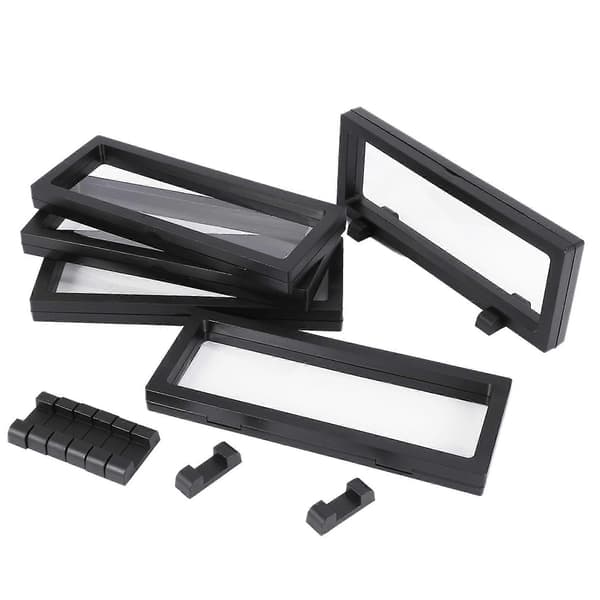 5-delars Set med 3D-display - Transparenta displayramar för smycken, , , Me
