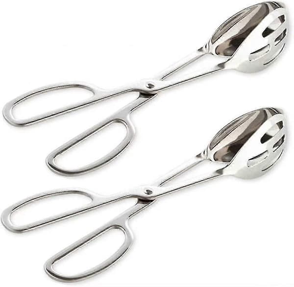 Buffétänger, 2-pack rostfritt stål buffé party matserveringstänger förtjockade matserveringstänger