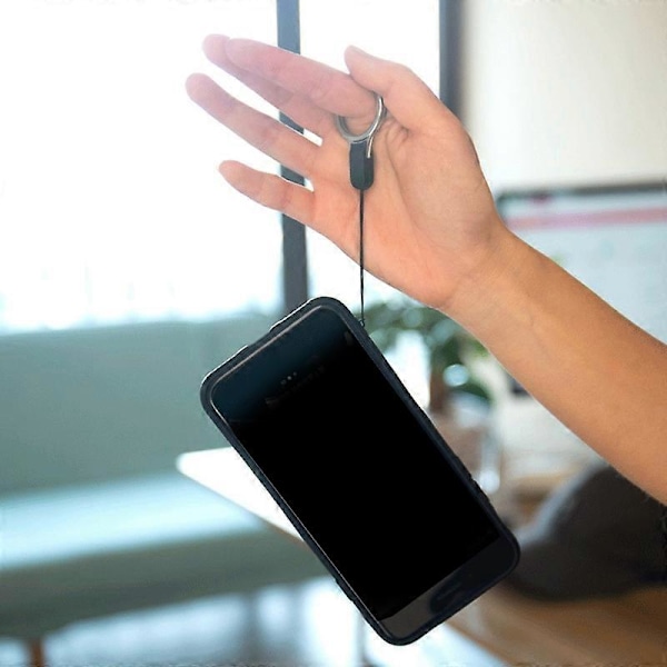 2 st Plast Fingerring Snodd Universal Sladd Tillbehör för Nycklar Telefon